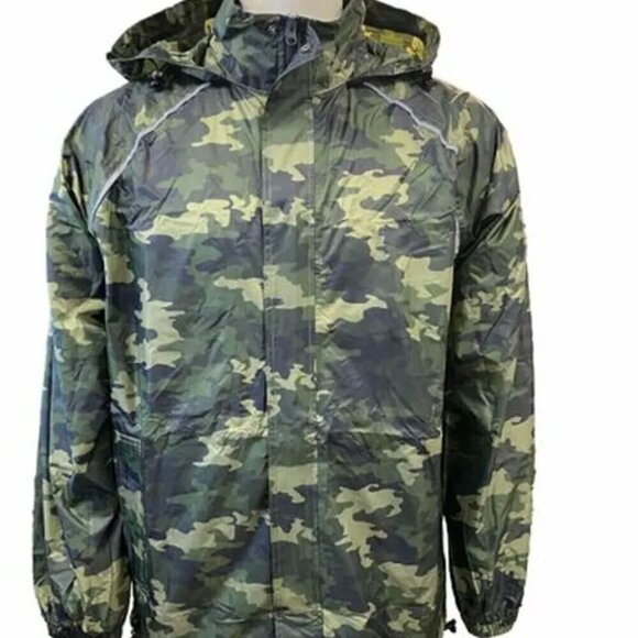 Ozark Trail Men''s Packaway Performance Jacket Zip front Deep Pockets Hood S/M - Picture 1 of 15
